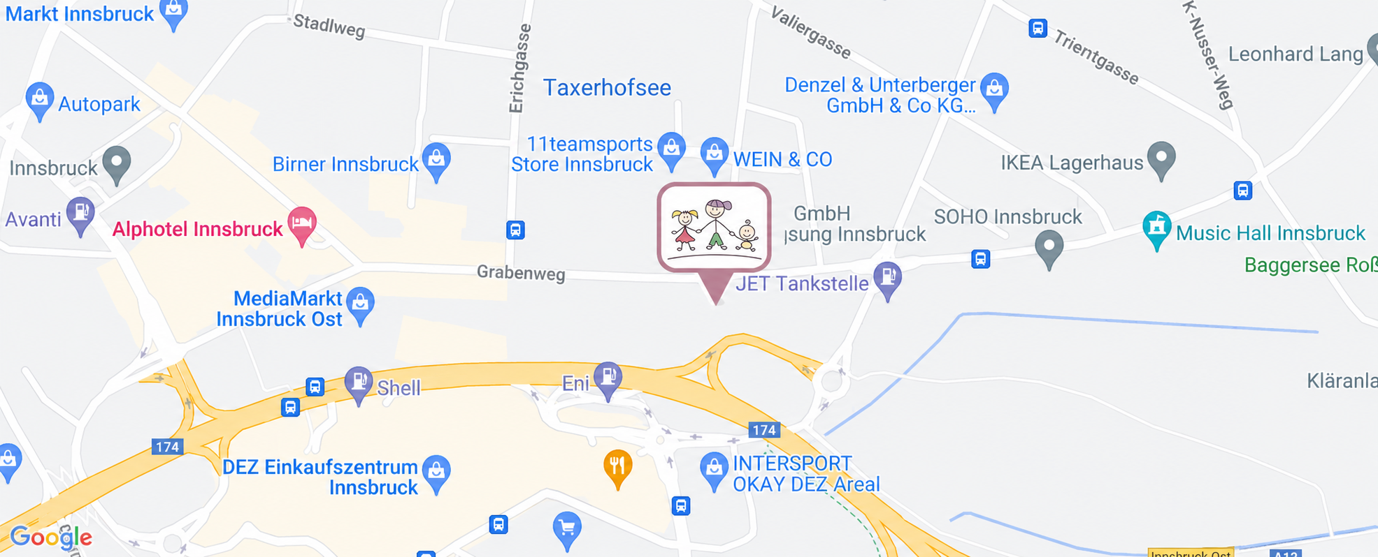 Lageplan: Grabenweg 58, 6020 Innsbruck